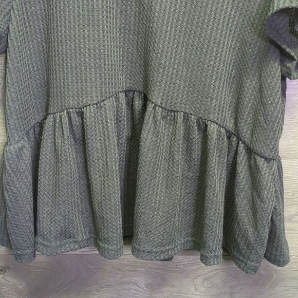 Shein Short Sleeve Waffle Blouse Women's Plus Size 4x - Picture 3 of 6